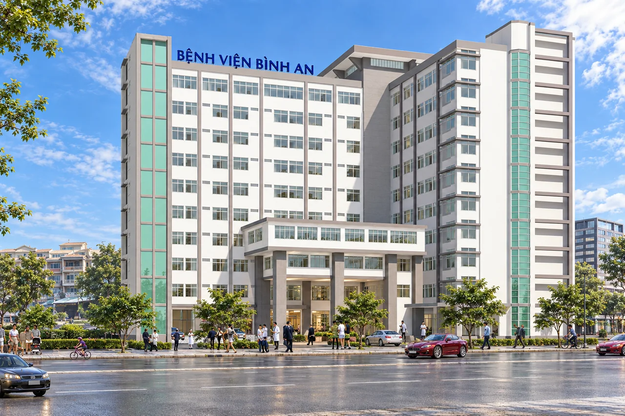Phối cảnh thiết kế: Bệnh viện Bình An