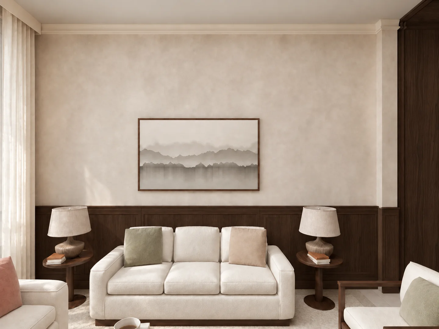 Phối cảnh nội thất — Sofa phòng khách