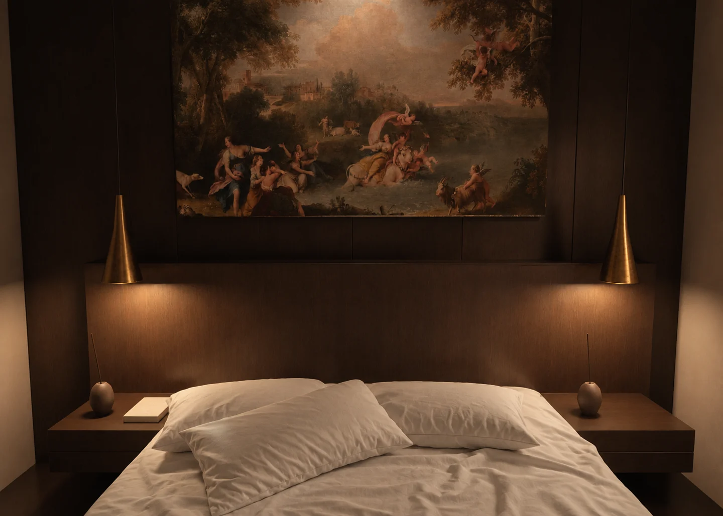 Phối cảnh nội thất — Tường đầu giường