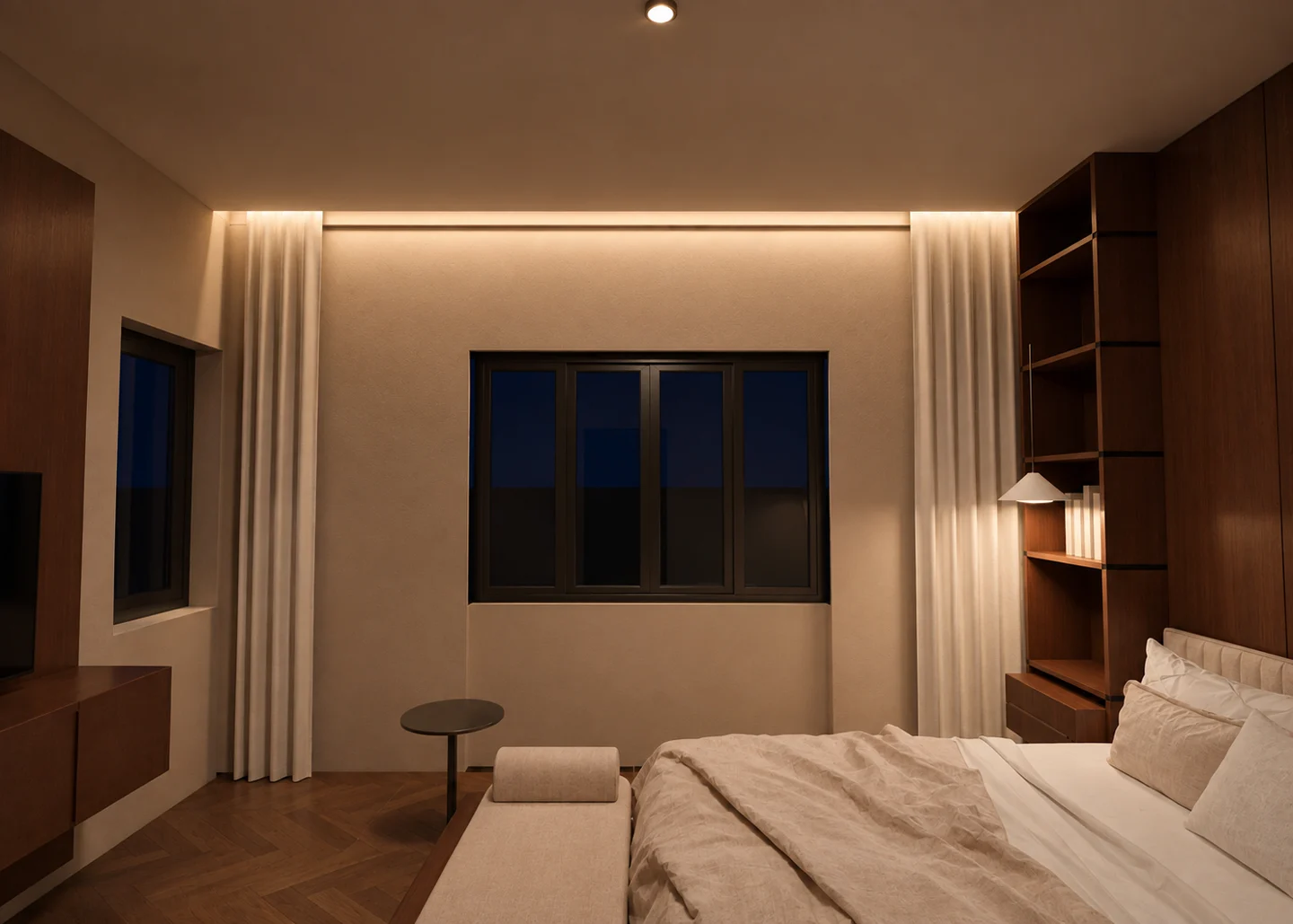 Phối cảnh nội thất — Tường cửa sổ