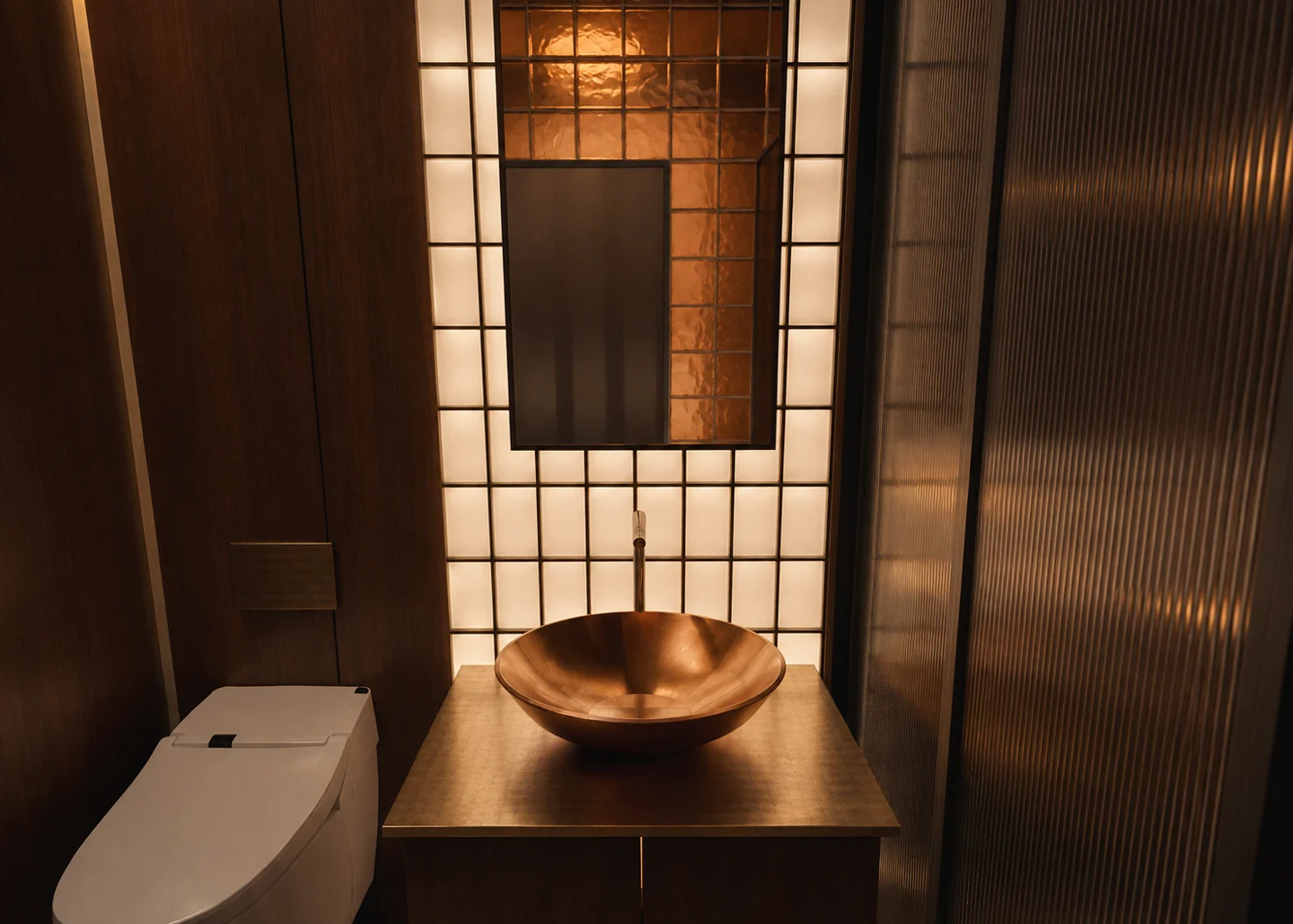 Phối cảnh nội thất — Khu lavabo