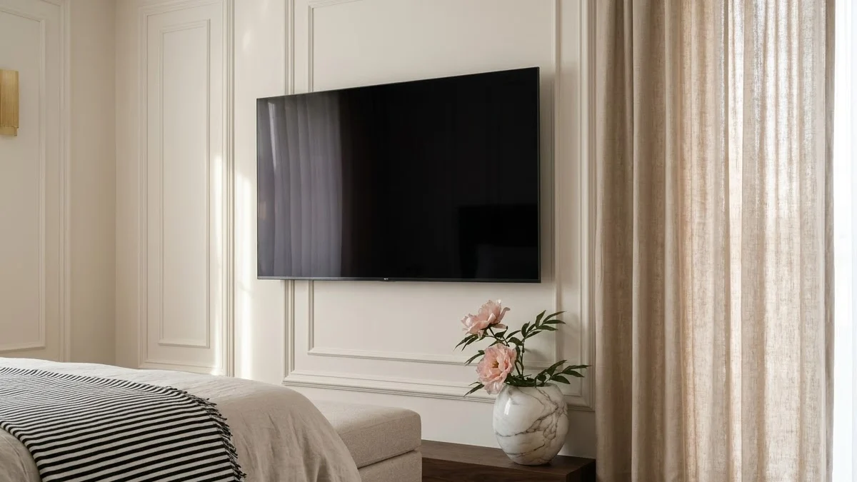 Design visualisation: Bedroom and bathroom