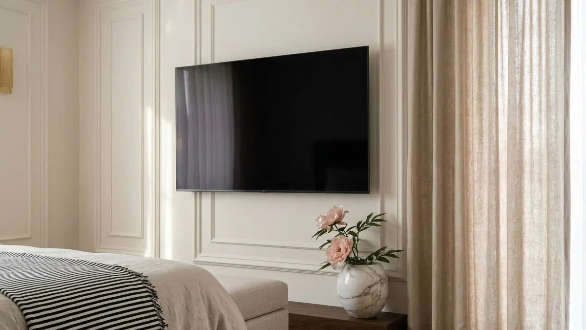 Design visualisation: Bedroom and bathroom