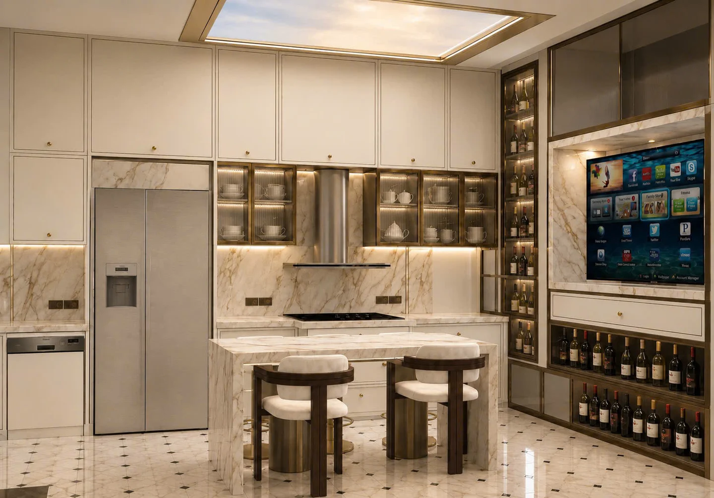 Design visualisation: Kitchen and connected spaces