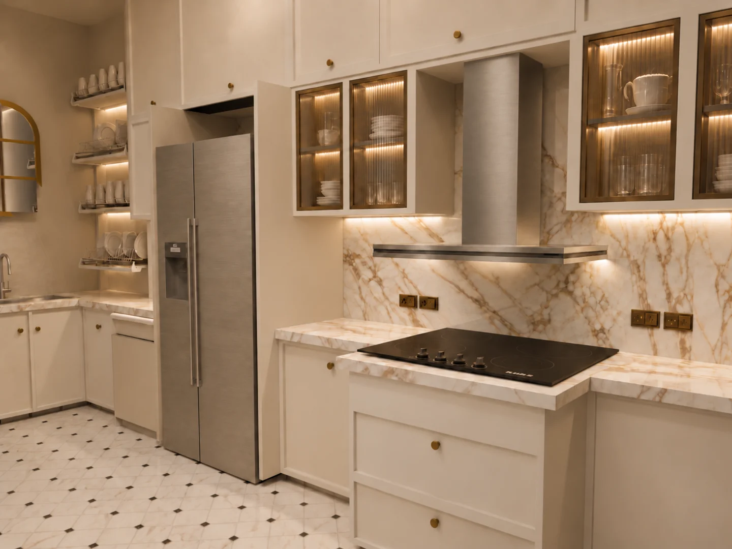 Design visualisation: Kitchen and connected spaces